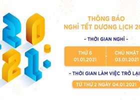 BSOP thông báo lịch nghỉ Tết dương 1/1/2020