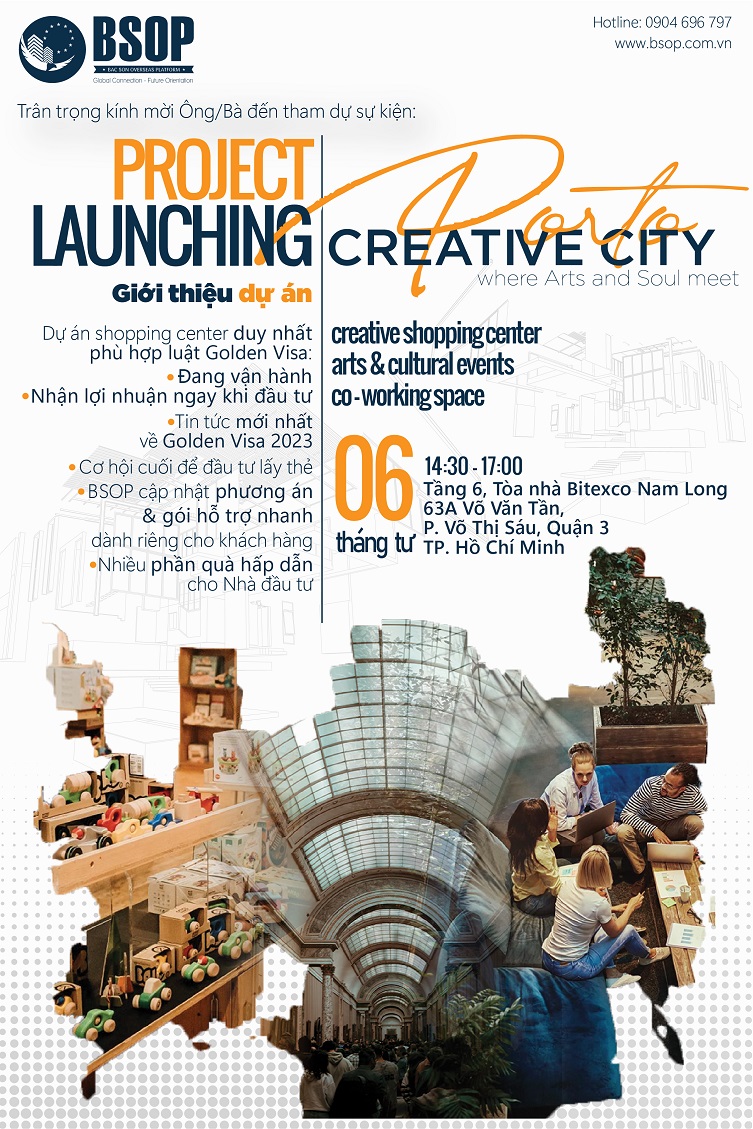 thư mời sự kiện giới thiệu dự án porto creative city