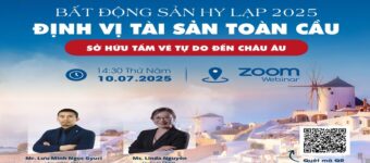 Mời tham dự sự kiện: Đầu tư Bất động sản Hy Lạp 2025: Định vị tài sản toàn cầu và sở hữu tấm vé tự do đến châu Âu