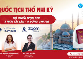Mời tham dự sự kiện Quốc tịch Thổ Nhĩ Kỳ: Hộ chiếu trọn đời – 0 đồng chi phí