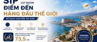 Síp lọt top 5 điểm đến hàng đầu thế giới về dịch chuyển tài sản