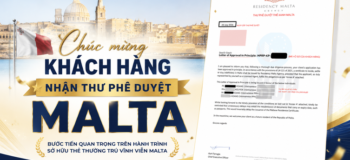 Chúc mừng Khách hàng BSOP nhận Thư phê duyệt Thẻ thường trú Malta sau 5 tháng nộp hồ sơ